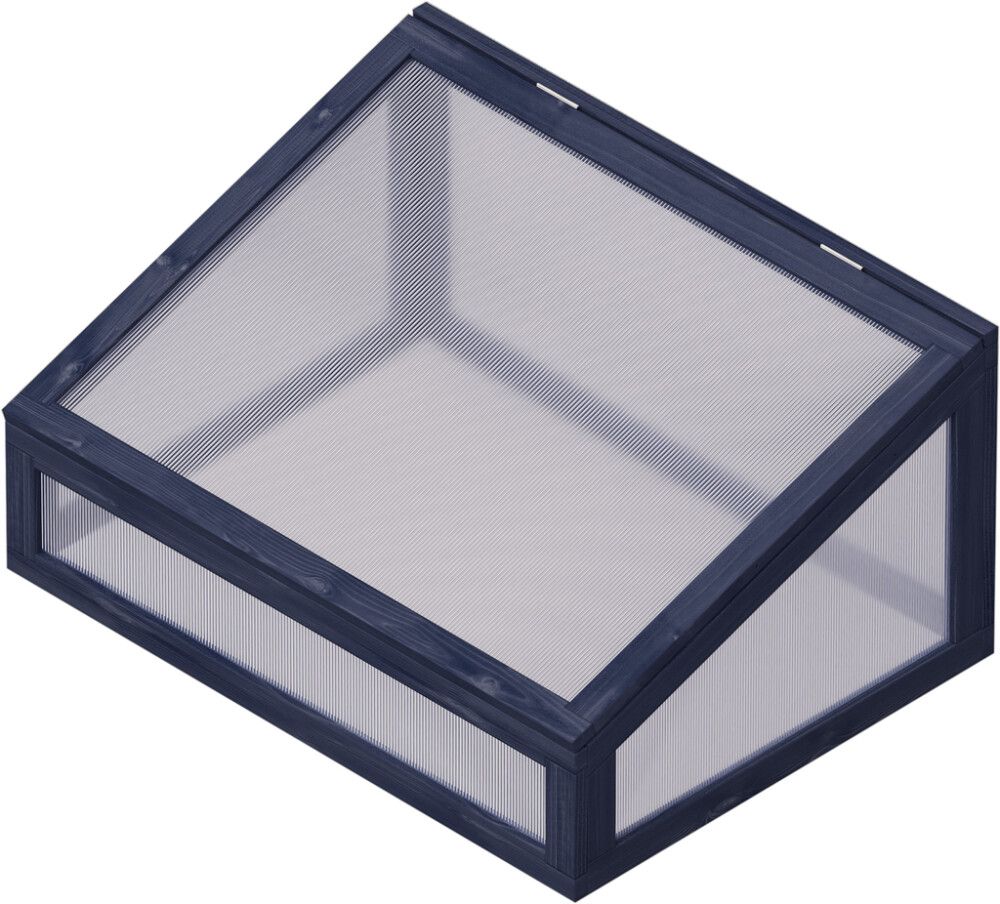 Minikasvuhoone istutuskastile 80 x 60 x 42 cm, must