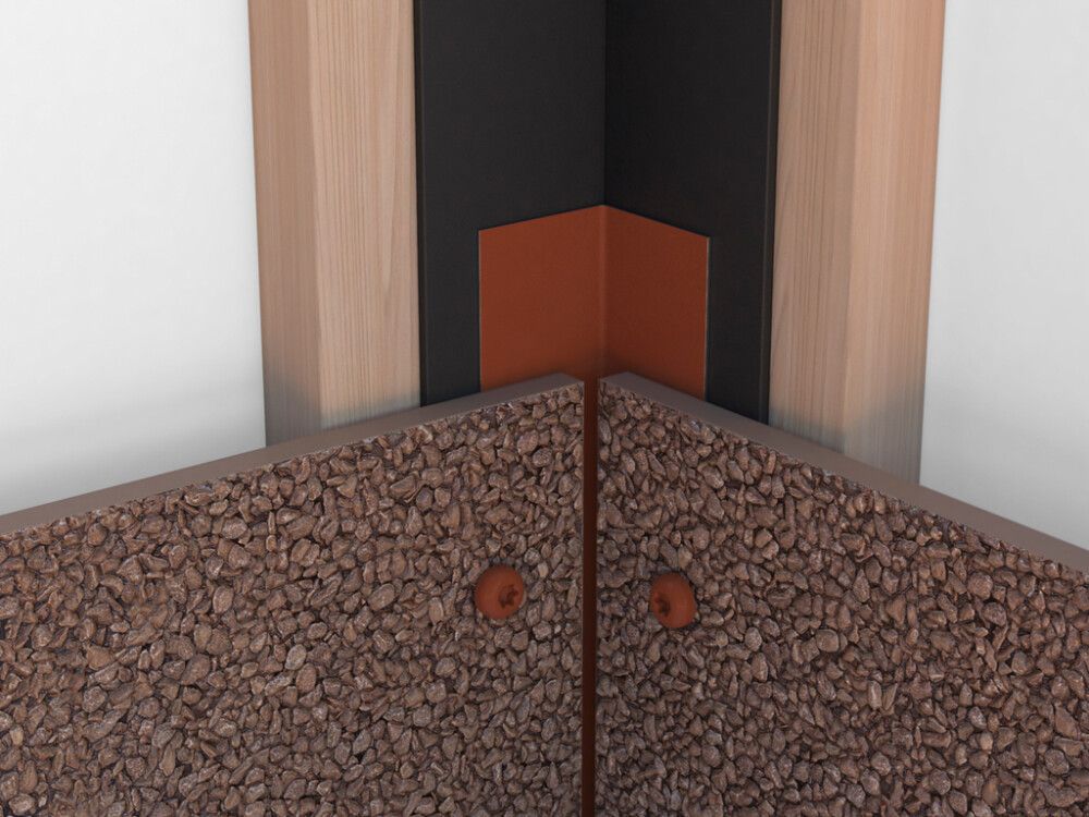 Sisenurgaliist fassaadi sokliplaadile RR750 punane, 2 m