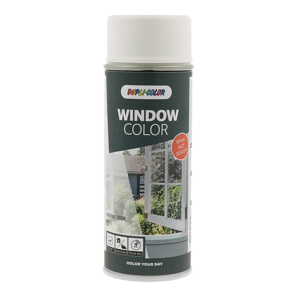 Aerosoolvärv Dupli-Color Door & Window valge 400 ml