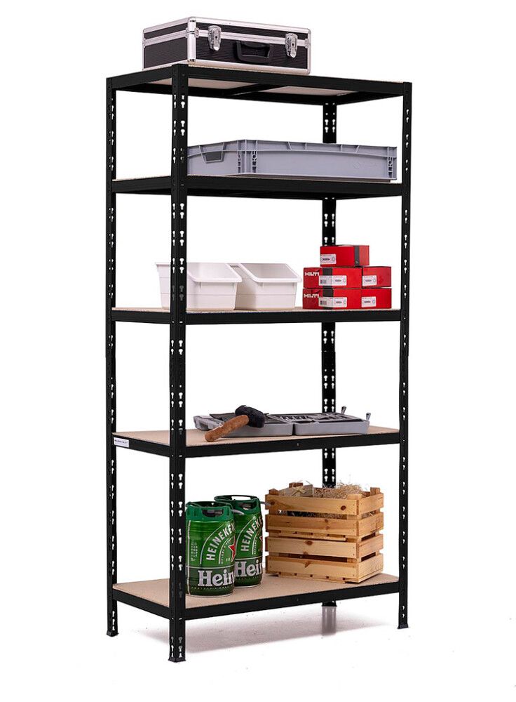 Metallriiul must 180 x 90 x 40 cm