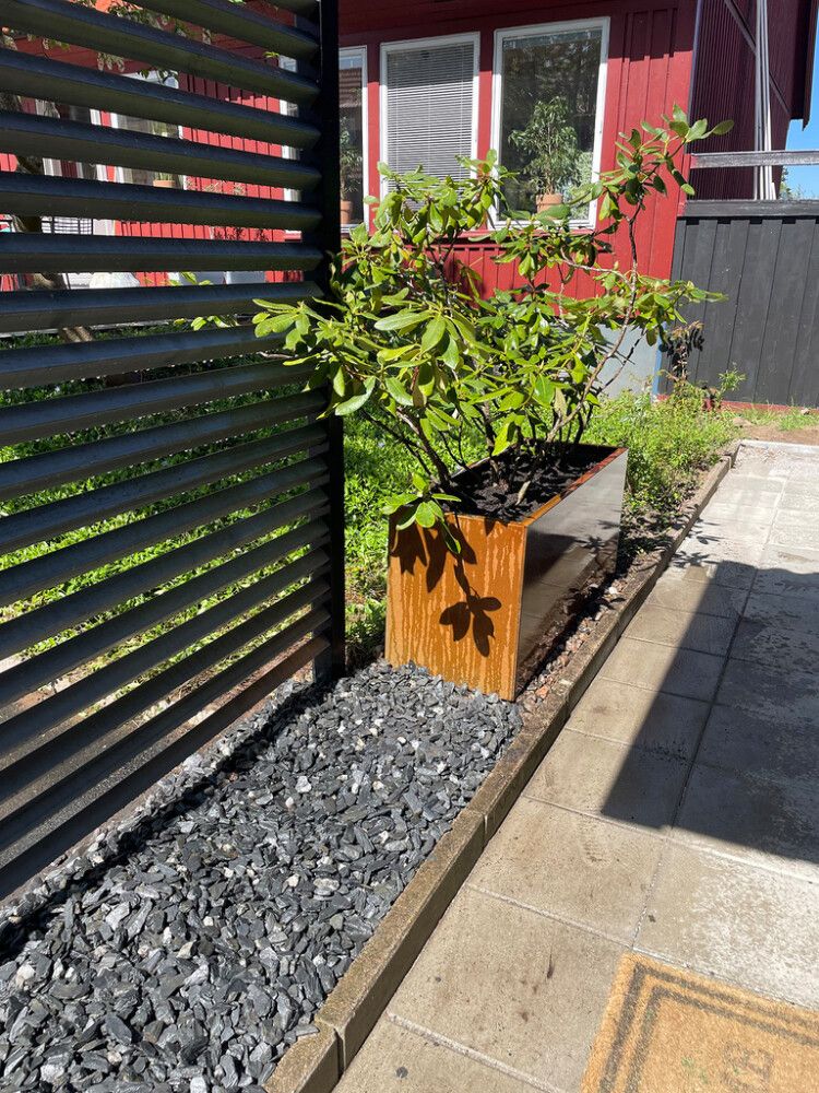 Lillepott Recal Corten120 x 40 x 50 cm, teras