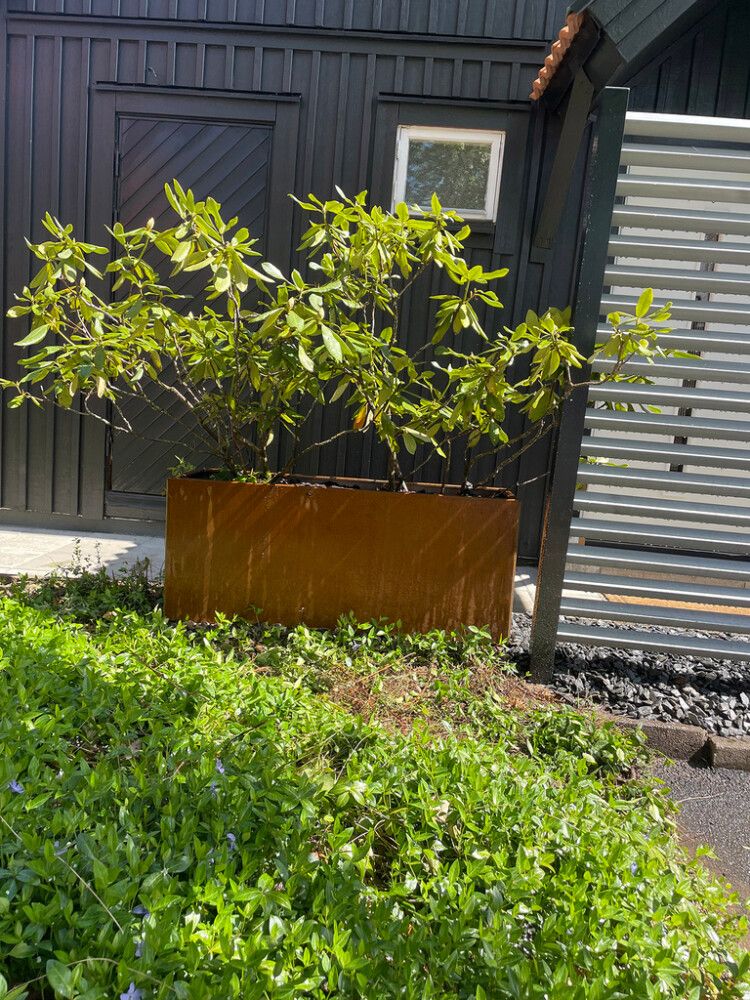 Lillepott Recal Corten120 x 40 x 50 cm, teras