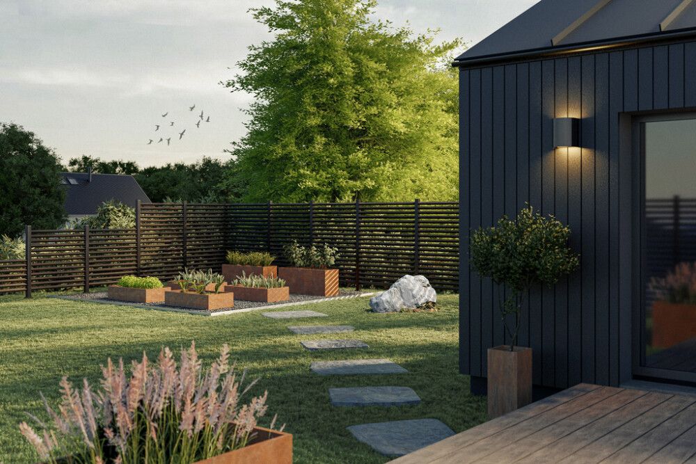 Lillepott Recal Corten120 x 40 x 50 cm, teras