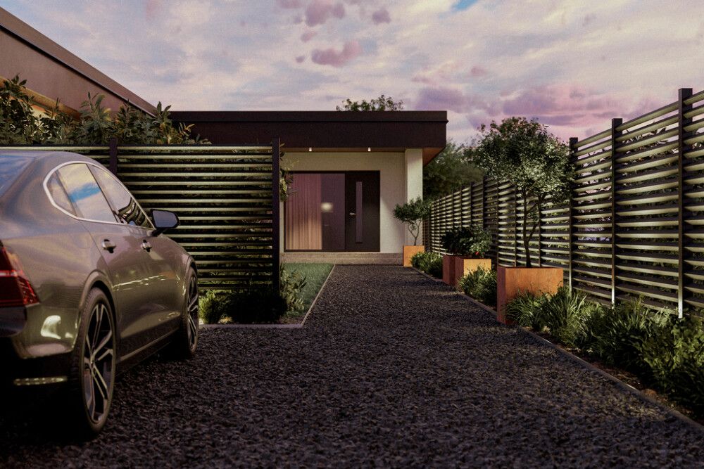 Lillepott Recal Corten 55 x 55 x 55 cm, teras