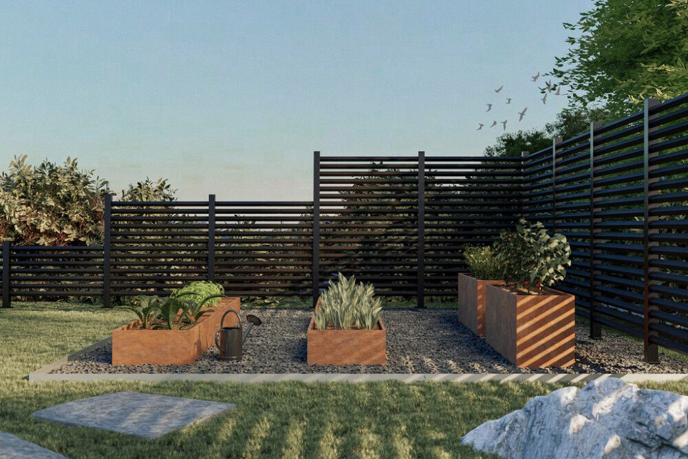 Lillepott Recal Corten120 x 30 x 60 cm, teras