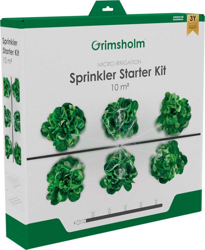 Micro kastmisssüsteemi vihmuti Grimsholm 10 m²