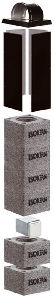 Tahmaluugi liiteelement Isokern 14,5 x 14,5 cm