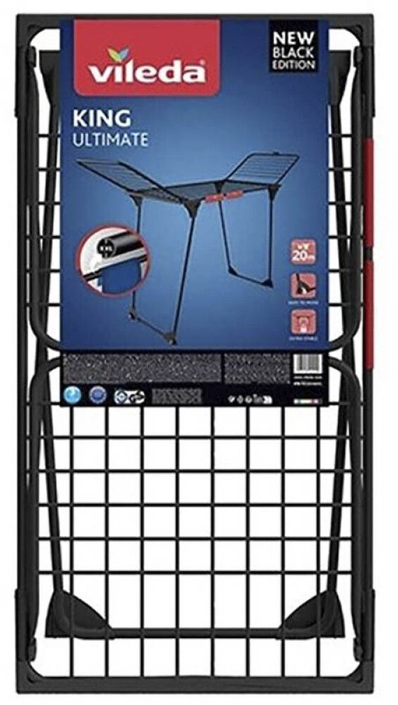 Kuivatusrest Vileda King 20 m,must