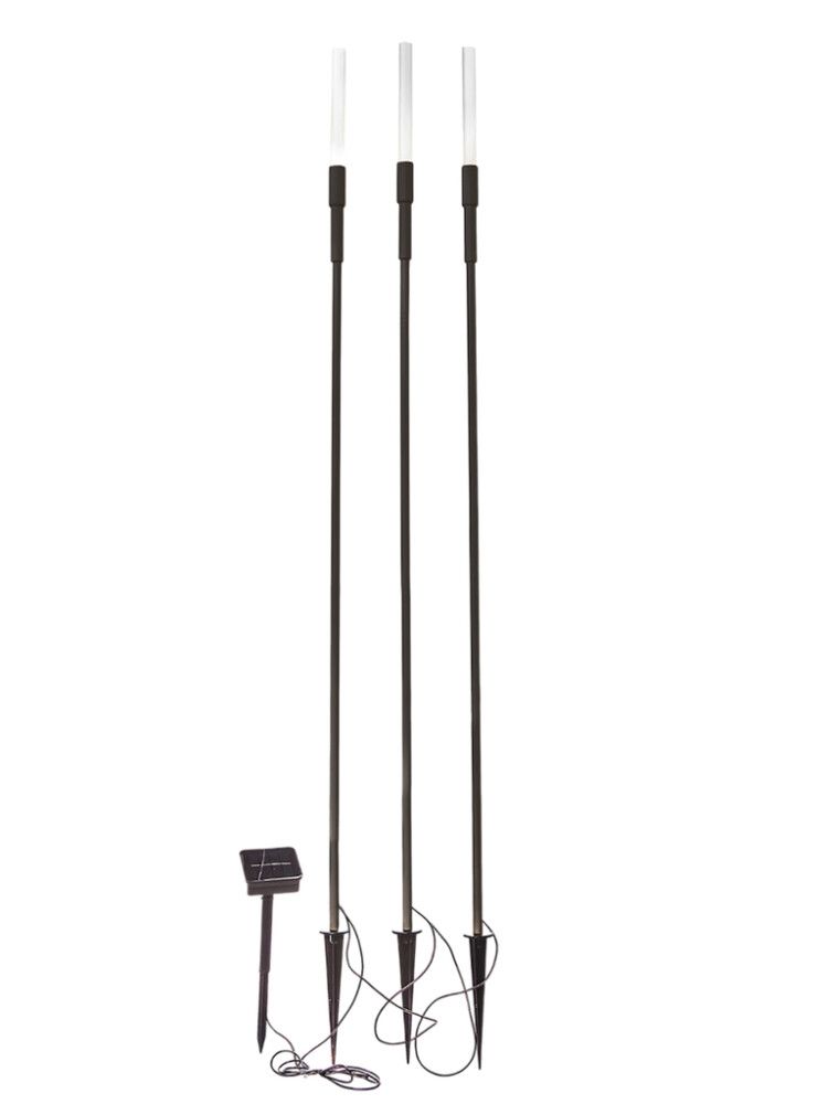 Solarvalgusti Luxform Ronda 3tk must