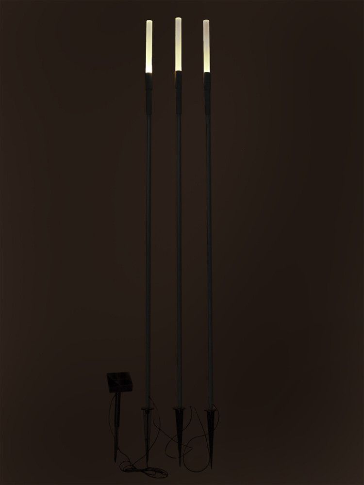 Solarvalgusti Luxform Ronda 3tk must