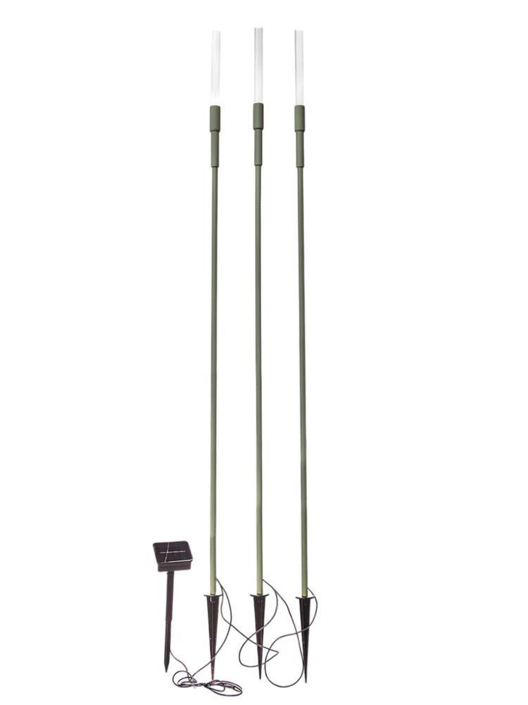 Solarvalgusti Luxform Ronda 3tk roheline