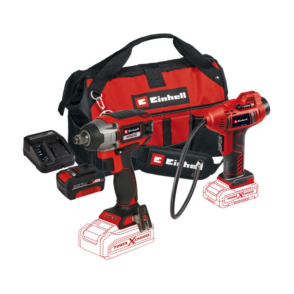 Rehvivahetuskomplekt Einhell PXC + 4 Ah aku