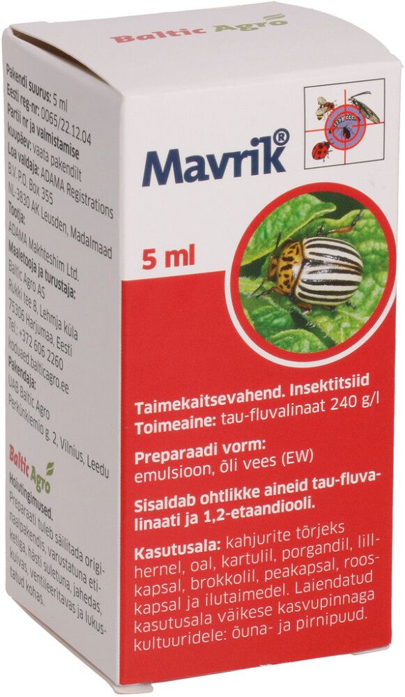 Kahjurite tõrjevahend Mavrik 5 ml