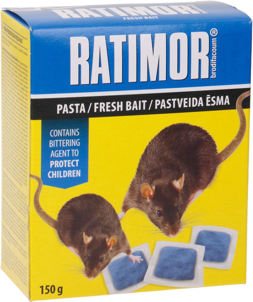 Hiire- ja rotimürk Ratimor pastapadjad 150 g