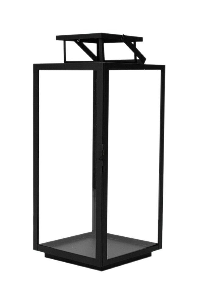Latern Della 21 x 21 x 53 cm, must