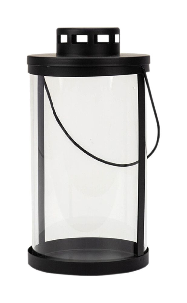 Latern Della 16 x 31 cm, must