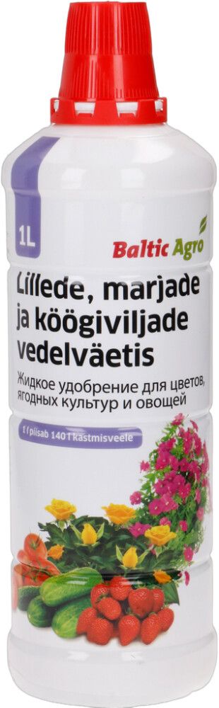 Lillede, marjade, köögiviljade väetis 1 l