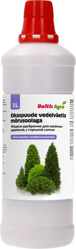 Okaspuu vedelväetis mõrusoolaga Baltic Agro 1 l