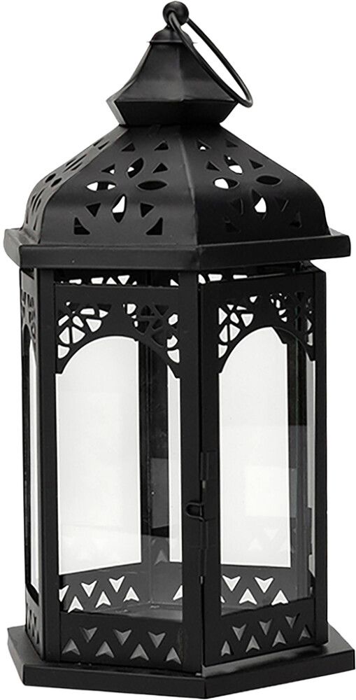 Latern Florence 33 x 18,5 x 16 cm, must