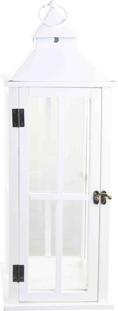 Latern Fiona 59,5 x 21 x 21 cm, valge