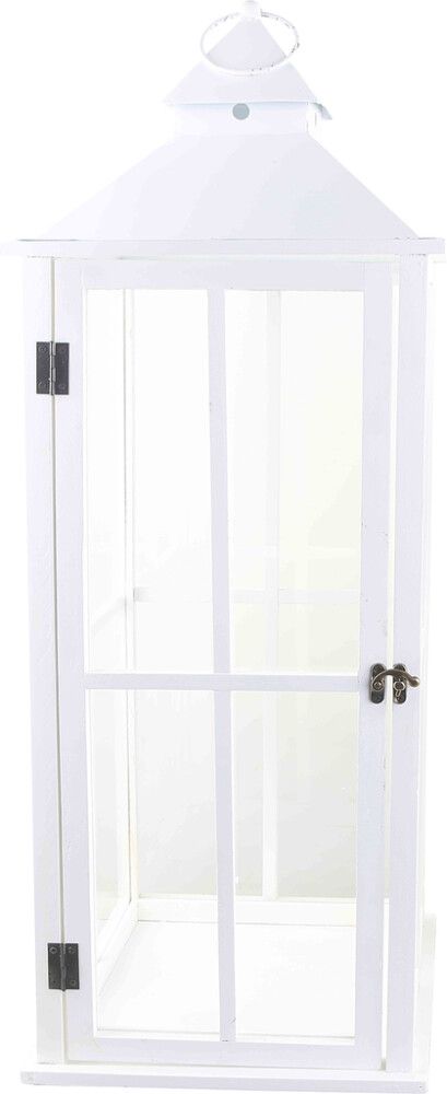 Latern Fiona 76 x 28 x 28 cm, valge