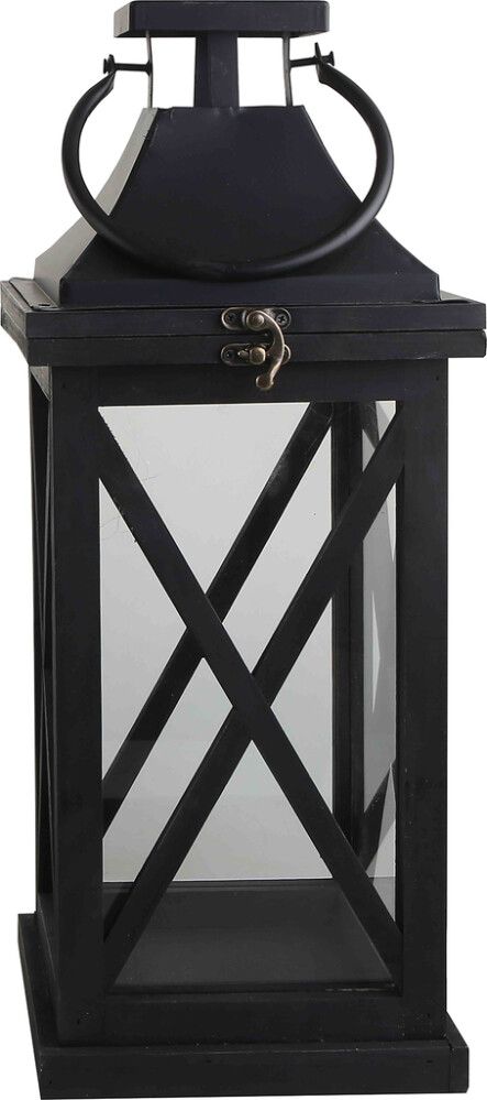 Latern Frida 44 x 16 x 16 cm, must