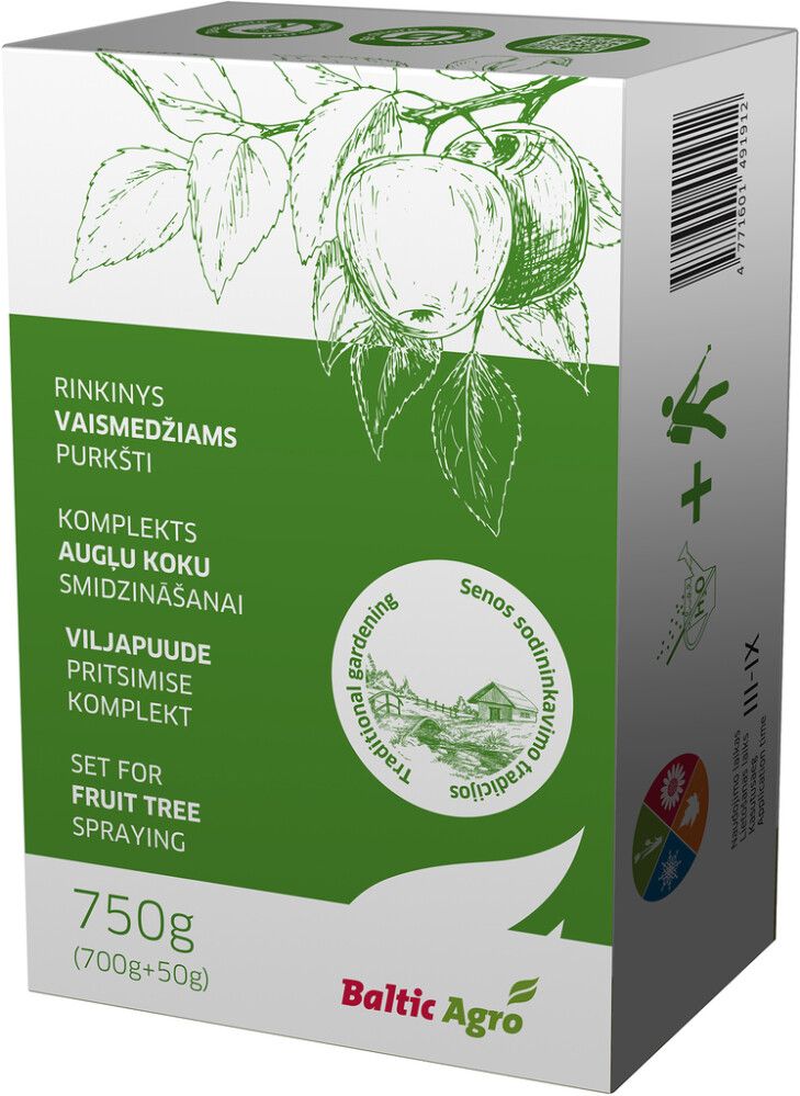 Viljapuude pritsimise komplekt 750 g