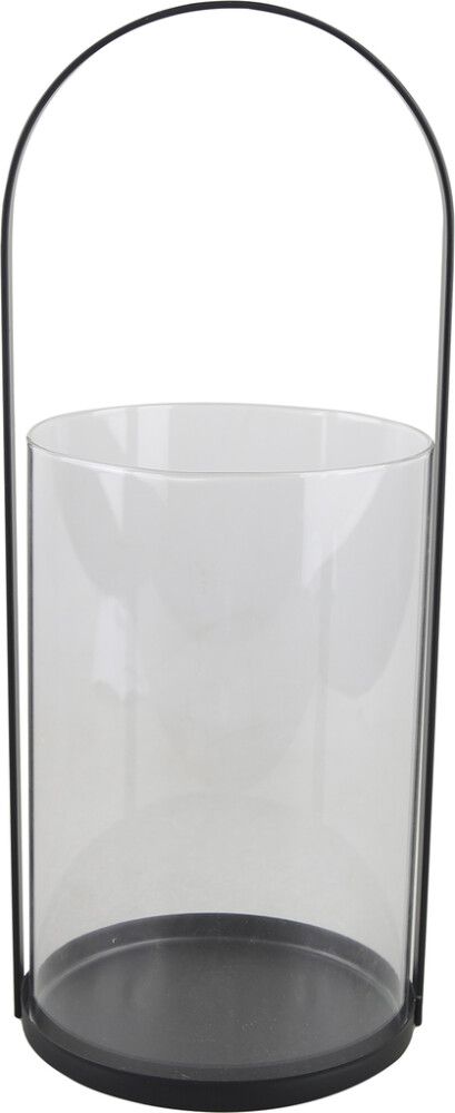 Latern Gitte 12 x 30 cm, must