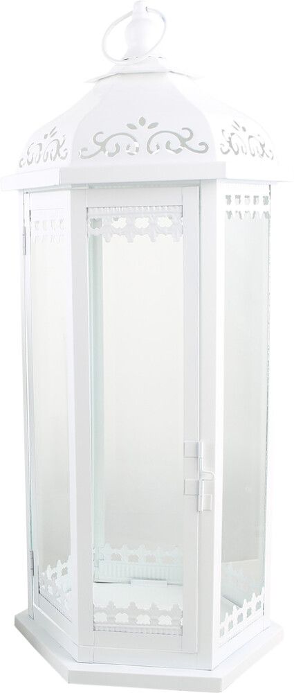 Latern Greta 22,5 x 22,5 x 60 cm, valge