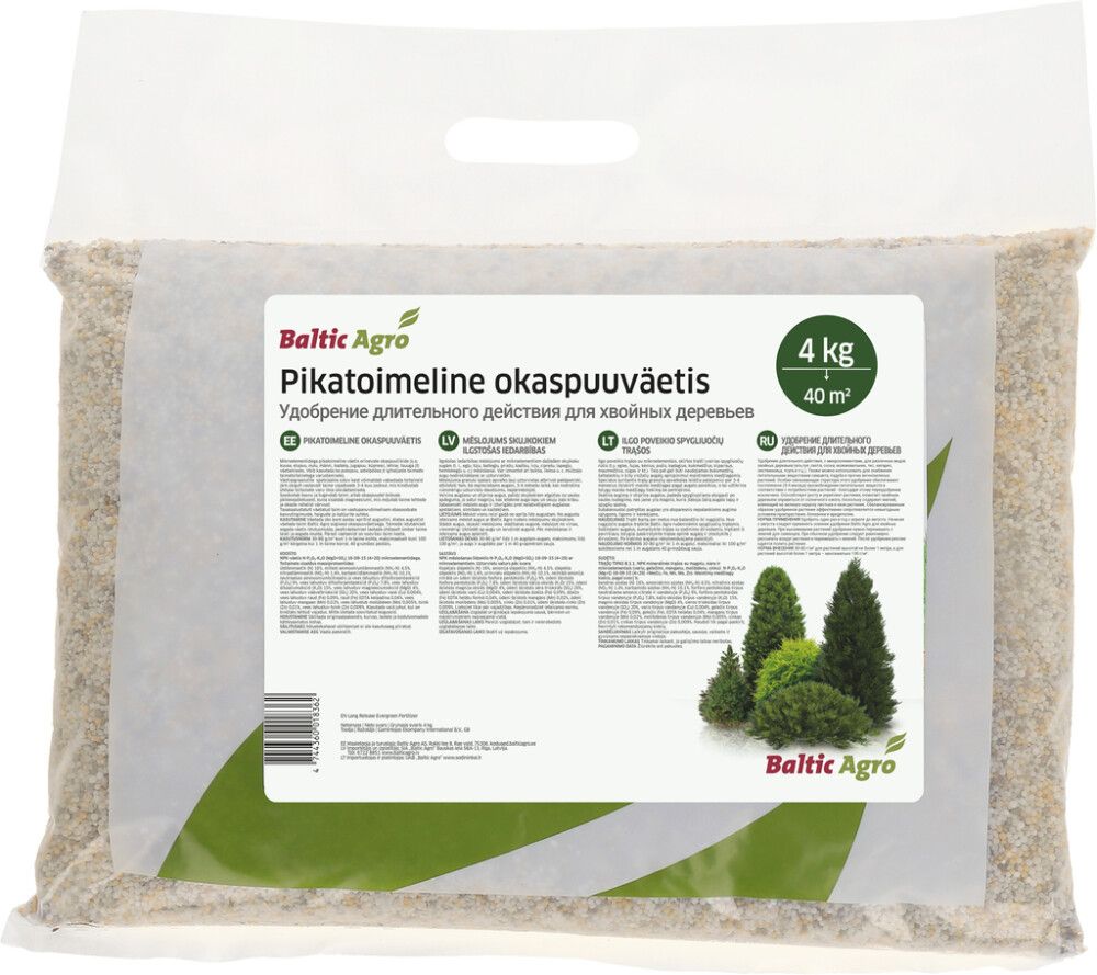 Pikatoimeline okaspuuväetis 4 kg