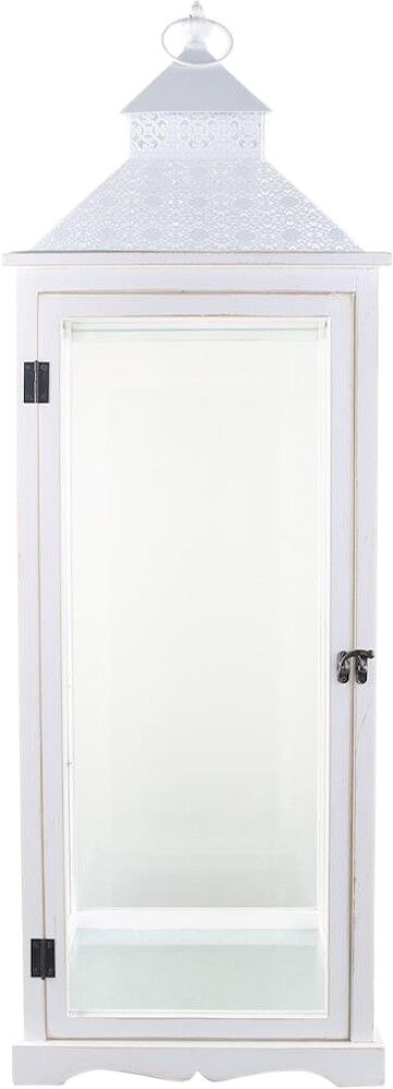 Latern Gabriella 32 x 32 x 98 cm, valge