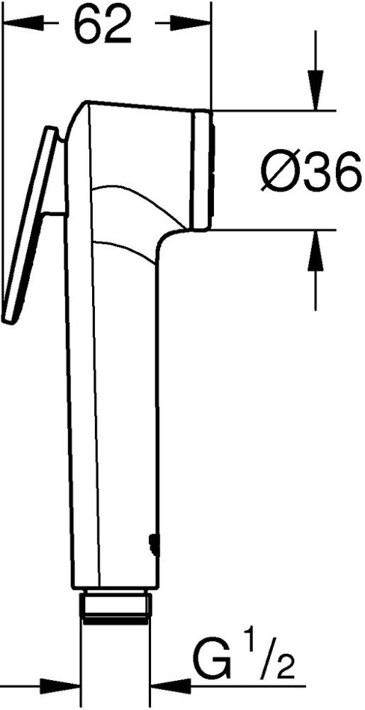 Bideedušš Grohe Tempesta Tigger Spray valge