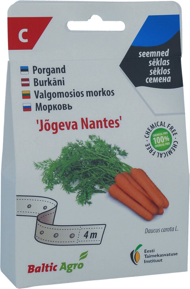 Porgand Baltic Agro ‘Jõgeva Nantes’ seemnelindil