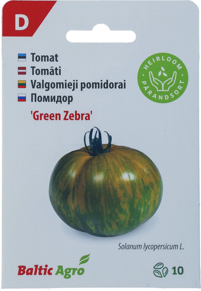 Tomat Baltic Agro ‘Green Zebra’
