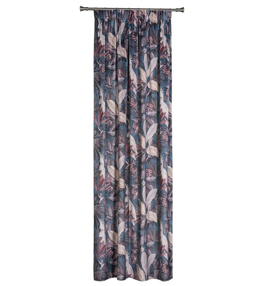 Kardin Parrot 140 x 260 cm, teal