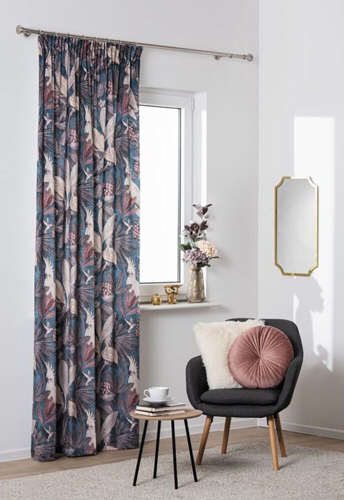 Kardin Parrot 140 x 260 cm, teal