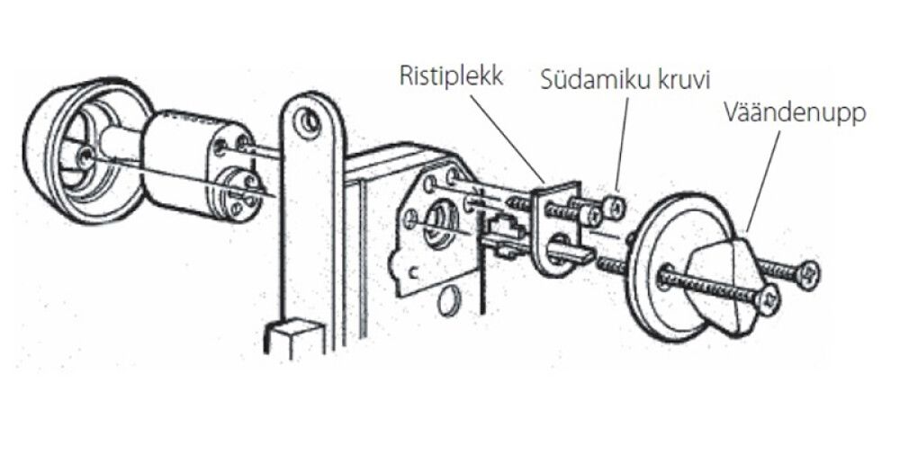 Südamiku komplekt Valnes must 13 mm
