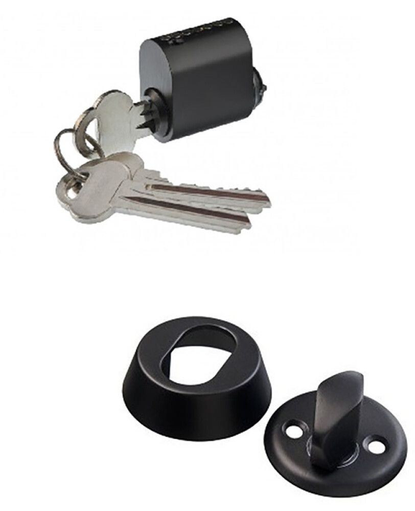 Südamiku komplekt Valnes must 18 mm