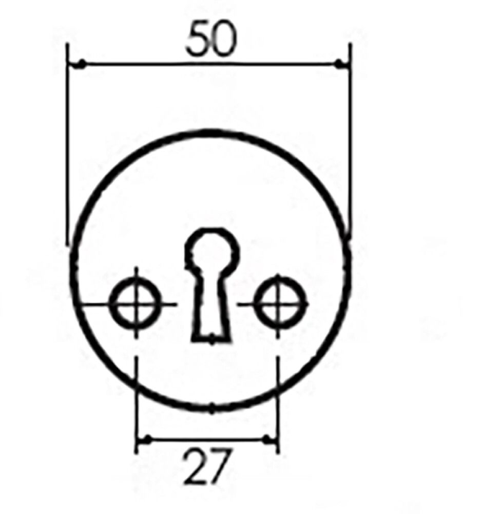 Võtmekilp Valnes matt kroom
