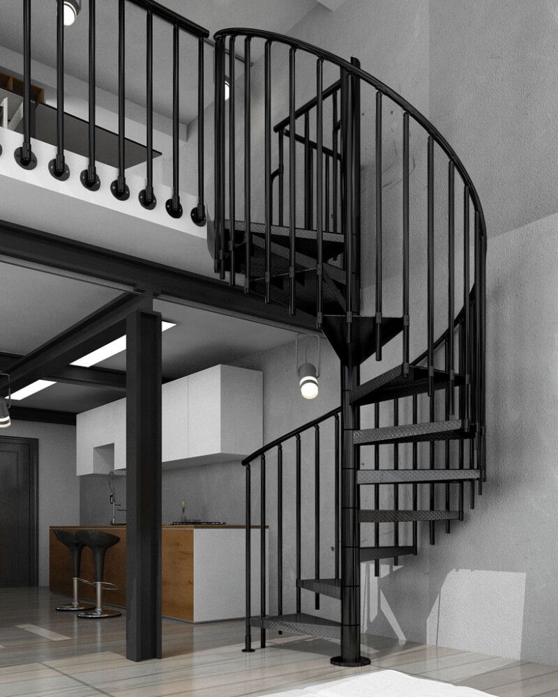 Keerdtrepp Atrium Heavy Metal must 169 cm