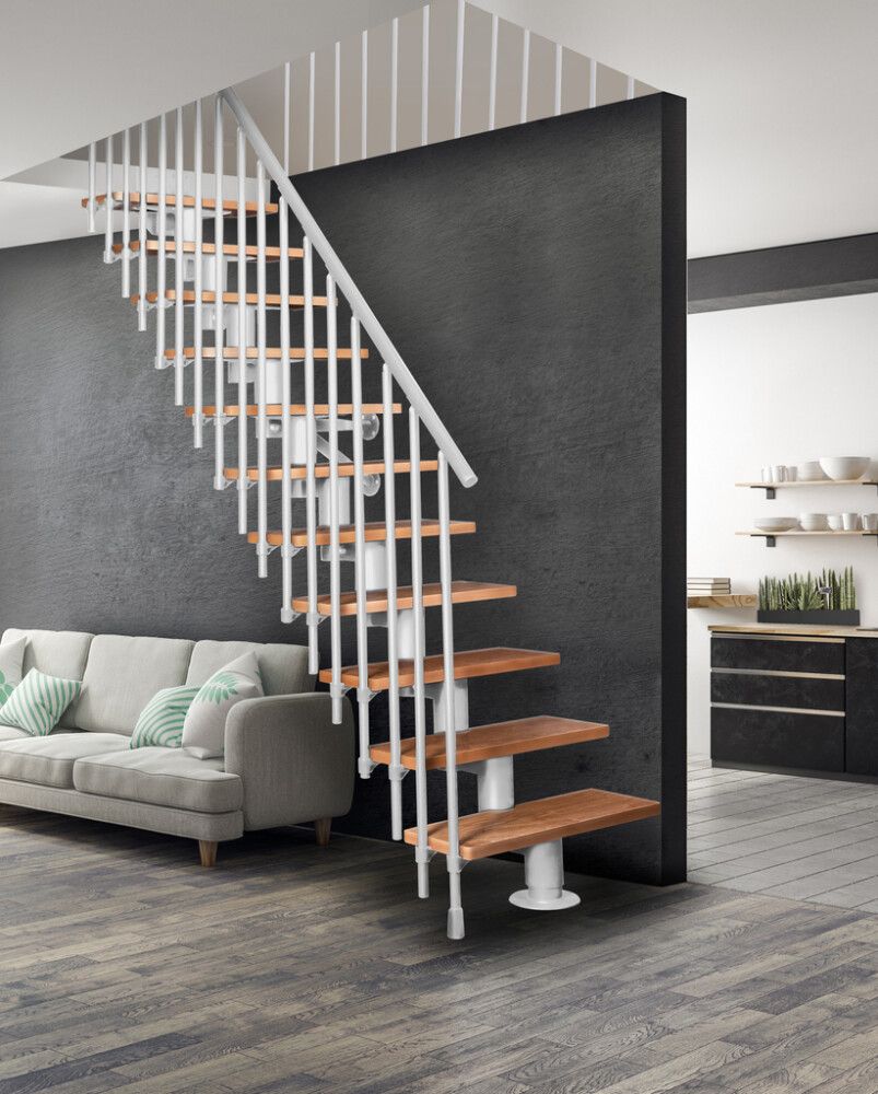 Trepp Atrium Dixi Vertical 80 cm Pöök / valge