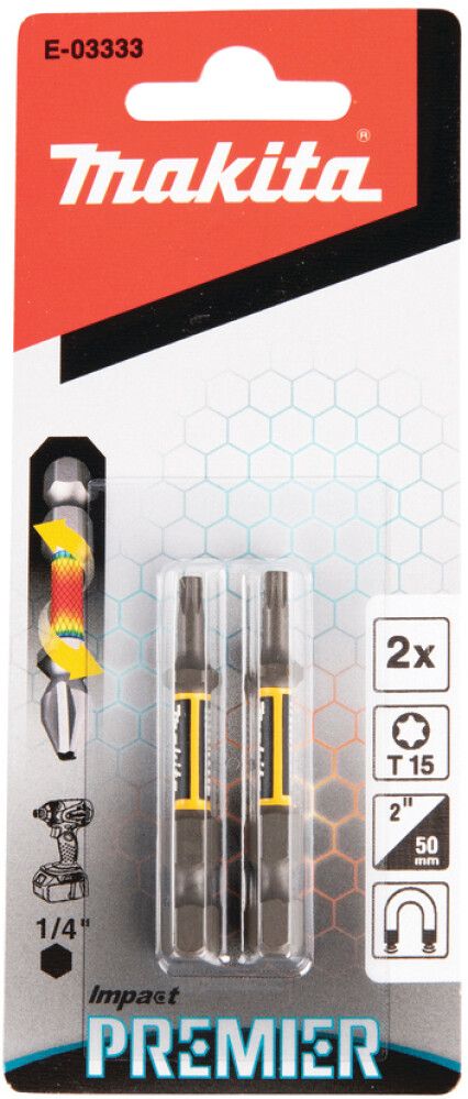 Kruvikeeraja otsikud Makita Torsion T15 2 tk