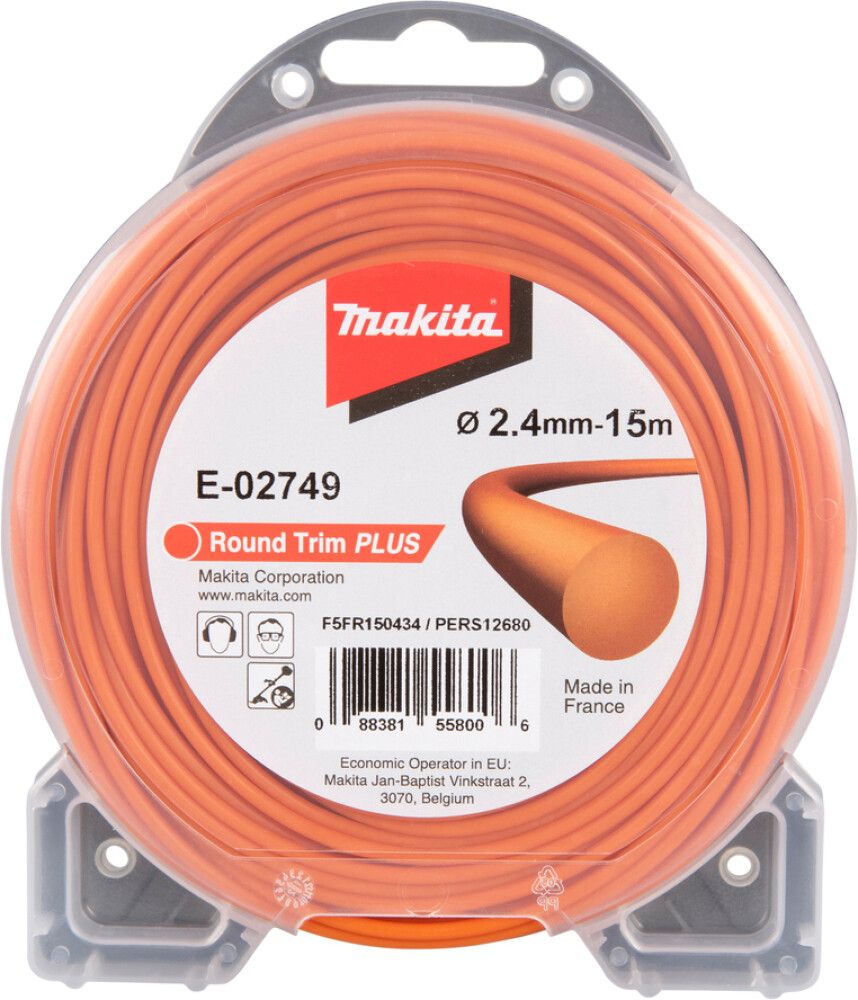 Trimmeri jõhv Makita 2,5 mm x 15 m