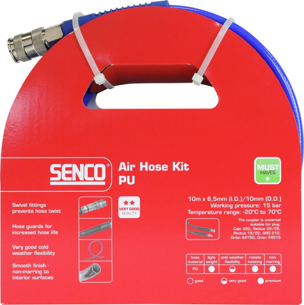Suruõhuvoolik Senco universaalne 10 m 6,5 mm