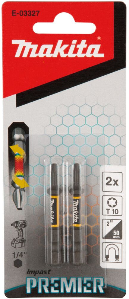 Torsion kruvikeeraja otsakud Makita Impact Premier T10 2 tk