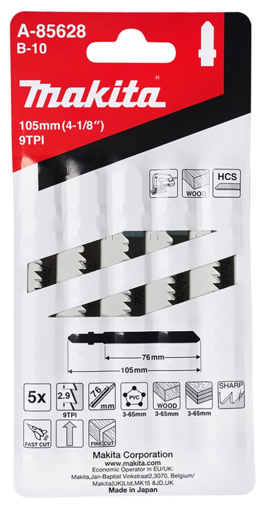 Tikksaetera Makita B-10 HCS 76 mm 5 tk