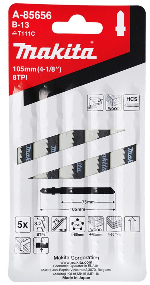 Tikksaetera Makita B-13 HCS 70 mm 5 tk