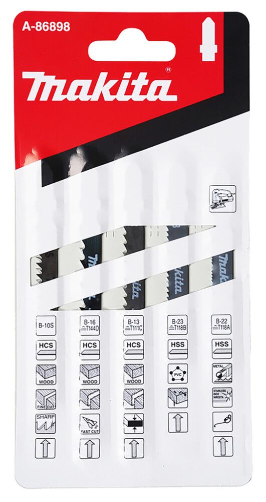 Tikksaeterade komplekt Makita A-86898 5-osaline