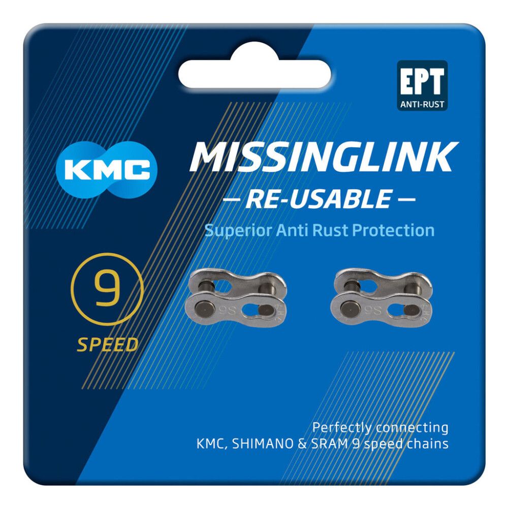 Ketilüli KMC MissingLink 9R Silver EPT 11/128" 2 tk