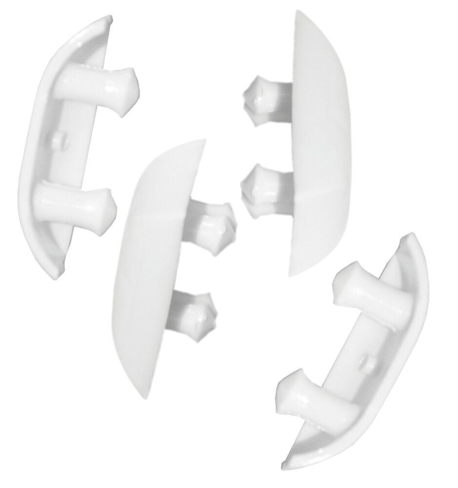 Vee vooluava kate Solid Elements PVC akendele valge 20 mm 4 tk